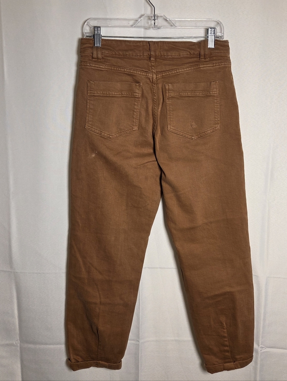 Sezane Manu Trouser Pleated Front Pant Coffee Brown Tan Women's 4 / Small - Picture 5 of 11